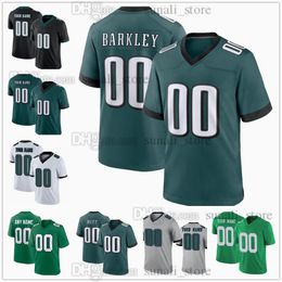 2024 gesigneerde voetbalshirts 0 Bryce Huff 26 Saquon Barkley C.J. Gardner-Johnson Julian Okwara DeVante Parker Zack Baun Matt Hennessy Jalen doet pijn aan Jason Kelce Sewed