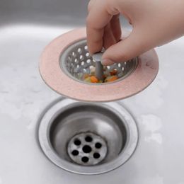 2024 Évier de salle de bain en silicone Écoute des bouchons de baignoire Casqueurs d'égout Filtre à cheveux Drain Bath Stopper Évier