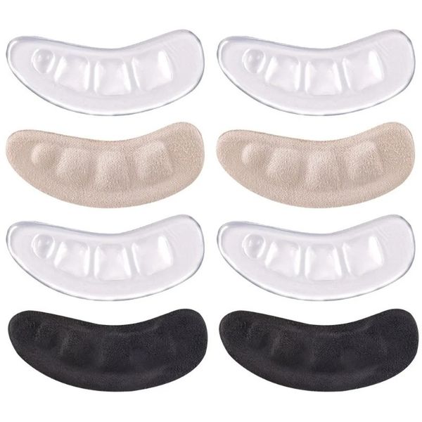 2024 Poussions de gel de l'avant-pied en silicone pour femmes talons hauts inserte les semelles pour sandales sans glissement de chaussures arrière autocollants talon talon silicone