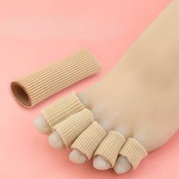 2024 Siliconen buis teengelbeschermer deksel zachte kussenkussendop kan worden gesneden vingergel buis pijnverlichting bescherming voetverzorgingshuls voor