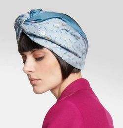 2024 Silk Elastic HeaBands Hair Bands Bandanas voor vrouwen Hoge kwaliteit Designer Volledige print paarden Haarband