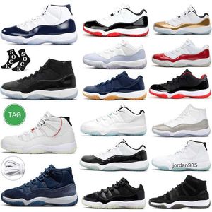 2024 Silver Pure Basketball Shoes Jumpman 11 11s Midnight Navy Velvet Cherry Concord Low hight cut Cool Grey Bred Metallic Violet Mens Sport Sneakers tamaño 13