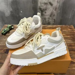 2024 Skate Sneakers Designer Femmes Hommes Mesh Abloh Sneaker Plate-forme Virgil Maxi Casual Chaussures À Lacets Runner Trainer Chaussures L8