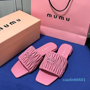 2024 Pantoufle DHgate Flat Slide Mocassins Chaussures Pantoufles De Luxe Sandale Tongs