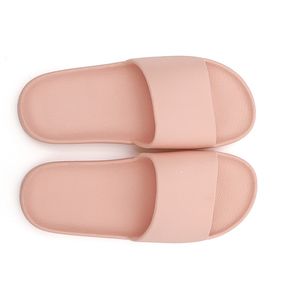 Pantoufles en caoutchouc EVA pour hommes et femmes, sandales coulissantes pour intérieur et extérieur, chaussures de plage en mousse rose, 2024