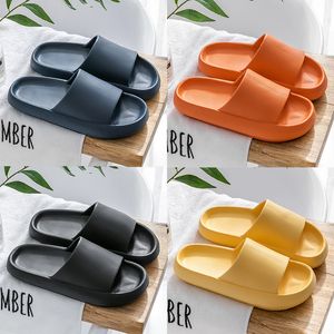 2024 Slippers for Men Femmes Couleurs solides Hots Low Soft Black Soft Blancs Light Sea Green Multi Walks Mens Chaussures pour femmes