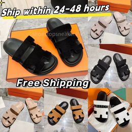 2024 zapatillas de alta calidad diseñador mujeres diapositivas sandalias verano deslizadores sandalia zapatos clásico marca casual mujer exterior zapatilla playa cuero real envío gratis