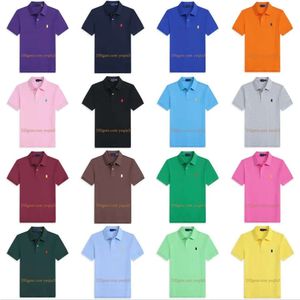 2024 Kleine Paard Casual Revers T Knappe Mode Shirt Mannen Korte Mouw Multi Color Solid Klassieke T-shirts Polo Chemise Designer Polo Merk Tee hgk6