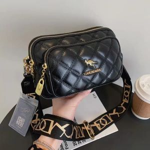 2024 Kleine Lingge Damestas Nieuwe Trend Ins Kleine Geurige Stijl Schoudertas Niche Handtas Drielaags Casual Crossbody Tas