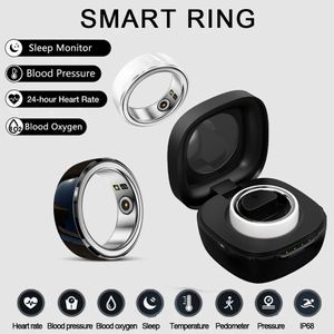 2024 Smart Ring Gezondheidsmonitor voor Mannen Vrouwen Thermometer Bloeddruk Hartslag Slaapmonitor IP68 Waterdicht voor IOS Android