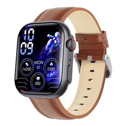 2024 Relojes inteligentes F59 Bluetooth llamado Smartwatch SOS Oxígeno de sangre roja Oxígeno no invasivo Prueba de presión arterial de frecuencia cardíaca