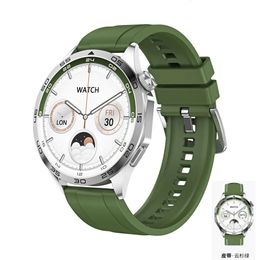2024 relojes inteligentes HD GT4 AMOLED 1.43 Pantalla redonda Relojes Smart Master Ruiyu Pago fuera de línea