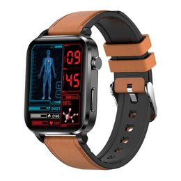 2024 Smart Watches New F100 Smartwatch avec rythme cardiaque, température corporelle, détection d'oxygène sanguin, comptage de pas au laser, bracelet intelligent, montre sportive