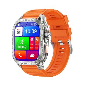 2024 Smart Watches Nieuwe K63 Bluetooth-oproep 1,96-inch AMOLED HD-scherm Weermuziek Hartslag Multi Sport Smart Watches