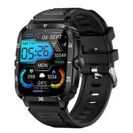 2024 Relojes inteligentes nuevos KT71 Smart Watches Smart Watches de 3 metros a prueba de agua Presión arterial al aire libre tres deportes de defensa Bluetooth Watch
