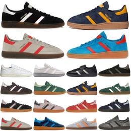 2024 Sneakers Designer Handbal Spezial Shoes Navy Gum Felrood Aluminium Kern Black Clear Pink Night Night Collegiate Green Semi Spark Light Size 35-46