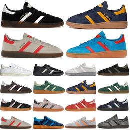 2024 Sneakers Designer Handbal Spezial Shoes Navy Gum Felrood Aluminium Kern Black Clear Pink Night Night Collegiate Green Semi Spark Light 35-46