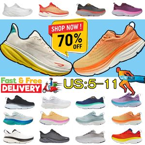 2024 Sneakers Designer Chaussures de course Hommes Femmes 8 9 Sneakers One Womens Anthracite Randonnée chaussure Breathable Mens Outdoor Sports Trainers Big Taille