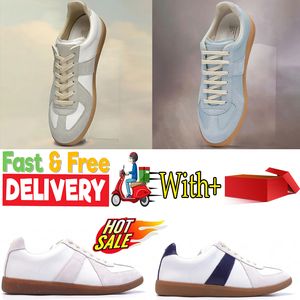 2024 baskets Loafer Leather Femme Vintage Mens Designer Trainer Fashion Margieas White Casual Shoes Tennis Casual Outdoor Masions chaussures Gai Dhipping