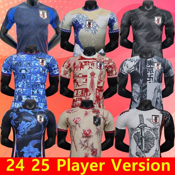 2024 CARTOONE DE LA MAISSE DE SOFFICATION ISAGI ATOM TSUBASA MINAMINO ASANO Japon Doan Kubo Ito Women Kids Kit 23 24 Japonais Uniforme spécial 23 Football Shirt Fan Player Version