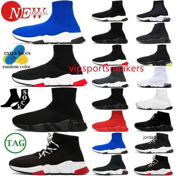 2024 chaussette chaussures hommes femmes Graffiti Blanc Noir Rouge Beige Rose Semelle Transparente À Lacets Neon Jaune Hommes Femmes Chaussettes Coureur De Vitesse Baskets Plateforme Plate Baskets Casual 36-45