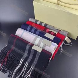 2024 Zachte designer SCRANF ECHARPE LUXE SCHAKSLAAG Designers Wool Winter sjaals 100% Cashmere Designer SCRANF For Women Sciarpa Valentine S Day Gift Schal Keep warm