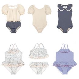 2024 Solid Color Set Zomermerk Baby Girl Swimsuit One Piece Holiday Outdoor Sports Children's Shoes Child L2405