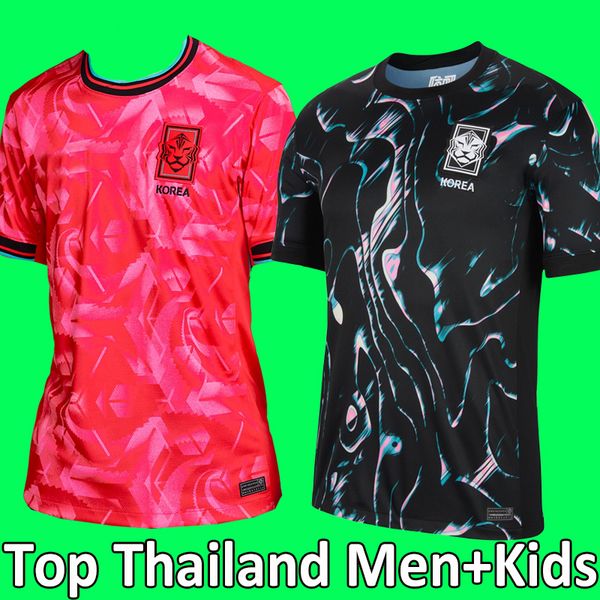 2024 SON KANG IN LEE Maillot de football de Corée du Sud Maillot de football 2025 HEUNG-MIN Équipe nationale 24 25 Chemises de football Hommes Enfants Kit Set Home Away Hommes Uniforme