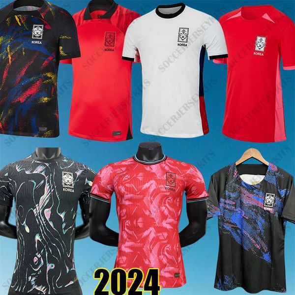 2024 Corée du Sud Soccer Jerseys Hommes Enfants Kit Femmes H M Son Équipe nationale Hwang Lee 22 23 24 Version du joueur de fan 2023 Chemise de football 2002 RETRO Entraînement à manches longues