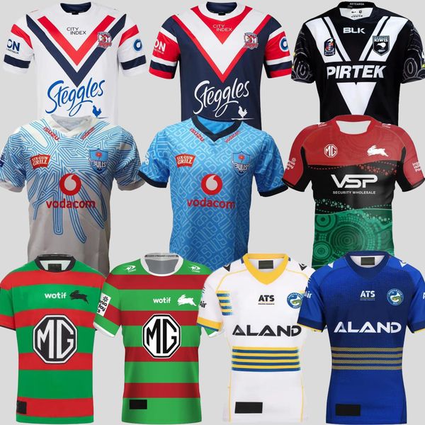 2024 South Sydney Rabbitohs Rugby Jerseys 23 24 NZ Kiwis RAIDER Parramatta Eels SYDNEY ROOSTERS Chemise à domicile