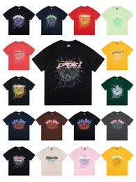 2024 SP5der Tees Designer Mens Spider Spider Men's T-shirts Young Thug 555555 Angel T-shirt Hommes T-shirts Broidered Spider Web SIZE SIZE S / L / L / XL