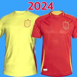 2024 España camiseta de fútbol equipo nacional 24 25 Ferran Canales Ansu Fati Koke Asnsio Asla Pedri Morata Morata kit infantil camiseta de fútbol masculino versión fan player