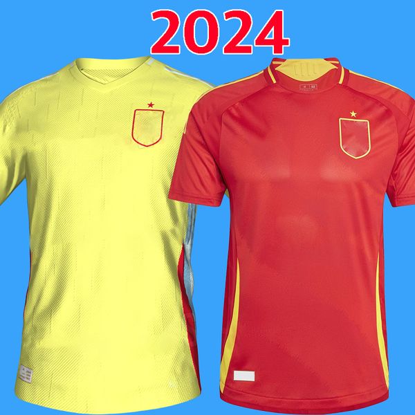 2024 Maillot de football d'Espagne équipe nationale 24 25 Ferran Canales Ansu Fati Koke Asnsio Asla Pedri Morata Morata kit enfant maillot de football homme version joueur fan