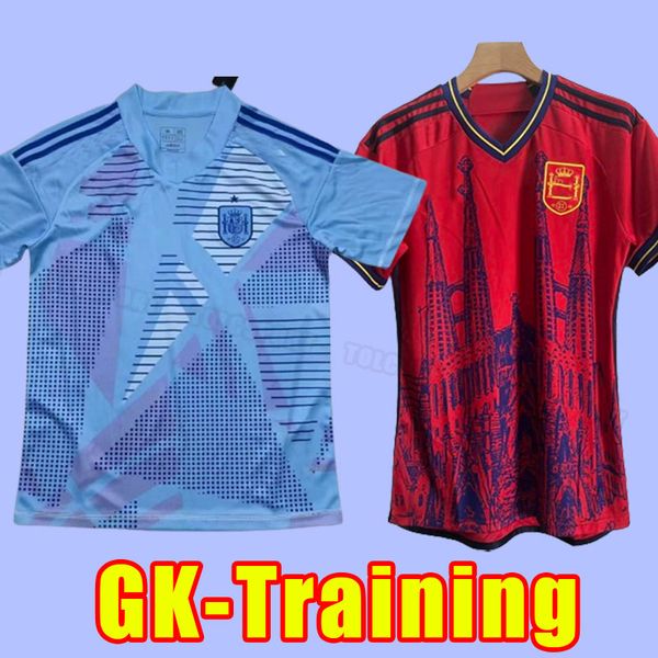 2024 Espagne Jerseys de football Pedri Ferran Torres Morata Gavi Football Shirt Ansu Fati Koke Azpilicueta Men Adult 2025 Fans Version Training Train