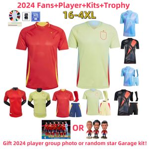 2024 Spains Soccer Jersey Morata Ferran Asensio Spanish National Team Football Shirt 2025 Men Kids Kit Retour à la maison Camisetas Espana Rodri Olmo Ansu Fati Joselu