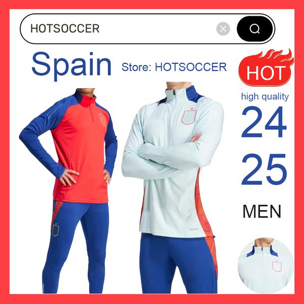 2024 Vêtements de sport espagnols Football PEDRI FERRAN MORATA A.INIESTA PEDRI Espana Camiseta 24 25 Coupe d'entraînement du Championnat d'Europe ALCACER SERGIO Hommes Enfants