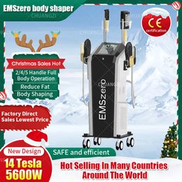 2024 Oferta especial Caliente 15 Tesla RF Adelgazamiento vertical 6500W 2 en 1 EMSZERO Plus Equipo de rodillos 6 manijas Descomposición de grasa Muscle Booster Fitness Instrumento de belleza