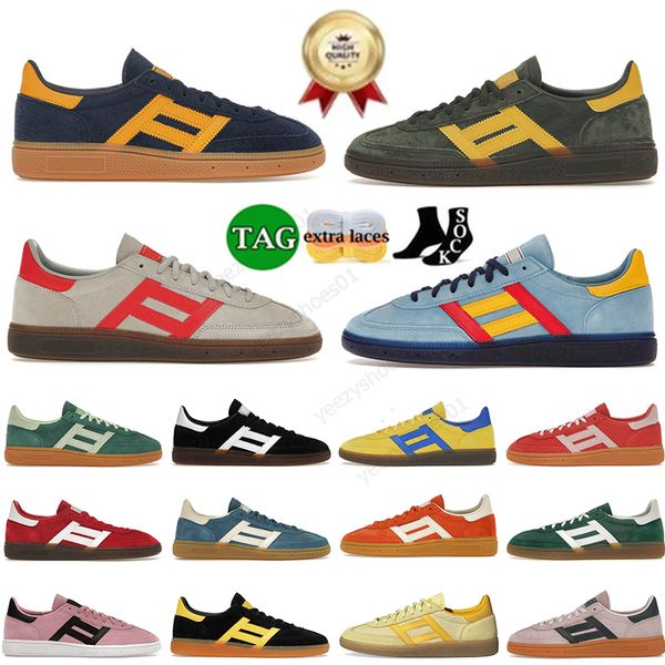 2024 SPEZIALS Ballón Hand Spezial Casi amarillo Mocasfas planas Escarlata Army Gum Aluminio Noche Marrón Marrón Marrón Colegio Verde Blanco Capital Casual Plataforma