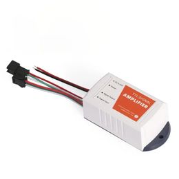 Amplificador de señal SPI 2024 Aislamiento óptico DC5-24V TTL 1 CH Repetidor de señal RGB LED Strip Entancer de señal de la señal de 200M