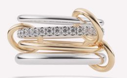 2024 Spinelli ringen Nimbus SG Gris soortgelijke ontwerper Nieuw in luxe fijne sieraden x Hoorsenbuhs Microdame sterling zilveren stapelring