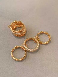 2024 Spinelli ringen soortgelijke ontwerper Nieuw in luxe fijne sieraden sterling zilveren stapelring x Hoorsenbuhs 18kt geelgouden Microdame SK Mix stapelring