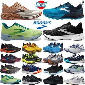 2024 Sports Brooks Running Shoes para hombres Trainers de zapatillas Brook Cascadia 16 zapatos de diseño Dhgate Lanzamiento 9 Hyperion Tempo Triple Blanco Blanco Mujeres Atletismo