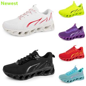 2024 chaussures de course de sport printemps hommes femme gris violet marron vert bleu baskets en PVC baskets à fond souple respirant GAI