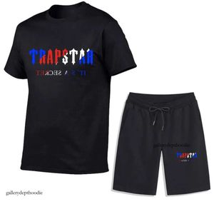 2024 Sportsswear Fashion Designer Men's Tracksuits Summer Summer 2022 T-shirt SHORT S TRAPSTAR TEE TEE TEE COTTON Coton à manches courtes
