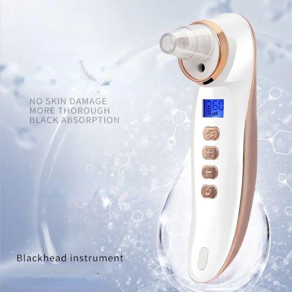 2024 Spray Blackhead Absorbing Instrument Liquid Crystal Beauty Cleansing Blackhead de eliminación de taller de reducción de poros Electriccleaner - para