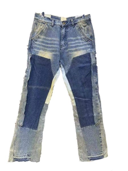 2024 Printemps et été Nouveau GD GD LOBS CASSURAL RETRO RETRO HAUT STREET LAPÉ LATÉ MICRO-RIPPING Jeans pour hommes et femmes pantalons élégants minces