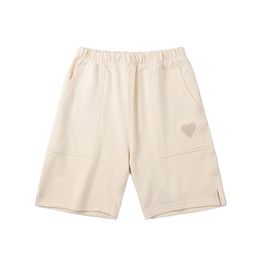 2024 lente en zomer nieuwe shorts dames vijfpunts broek ademende lichte kleur koele losse heren losse sportbroek recht losse casual trendy broek