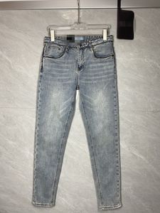 2024 Spring Automn broderie Lettre imprimé jeans Men's Jeans Light Washed Man's Long Crayer Pantal WCNZ082