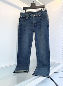 2024 Spring Automn broderie Lettre imprimé jeans Men's Jeans Light Washed Man's Long Crayer Pantal WCNZ086