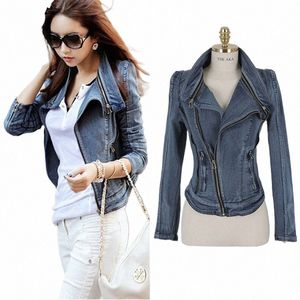 2024 Printemps Automne Hiver Nouvelle Veste Rétro Femme Cowboy Manteau Lg Manches Denim Veste BF Hip Hop Jean Manteau Streetwear 51g4 #